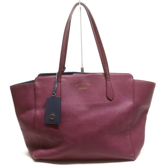 AUTHENTIC Gucci Tote Bag  Pinks Leather - Picture 2 of 13